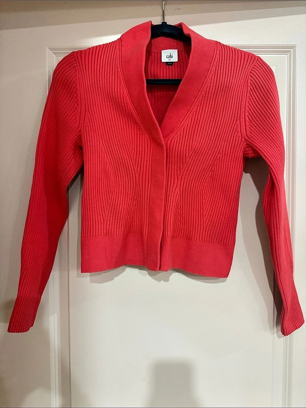 cabi Madame Ribbed Cardigan Size XS Like New